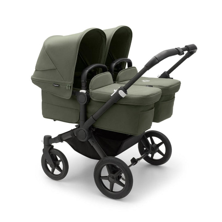 Bugaboo Donkey 5 Twin Pushchair - Black/Forest Green-Strollers- | Natural Baby Shower