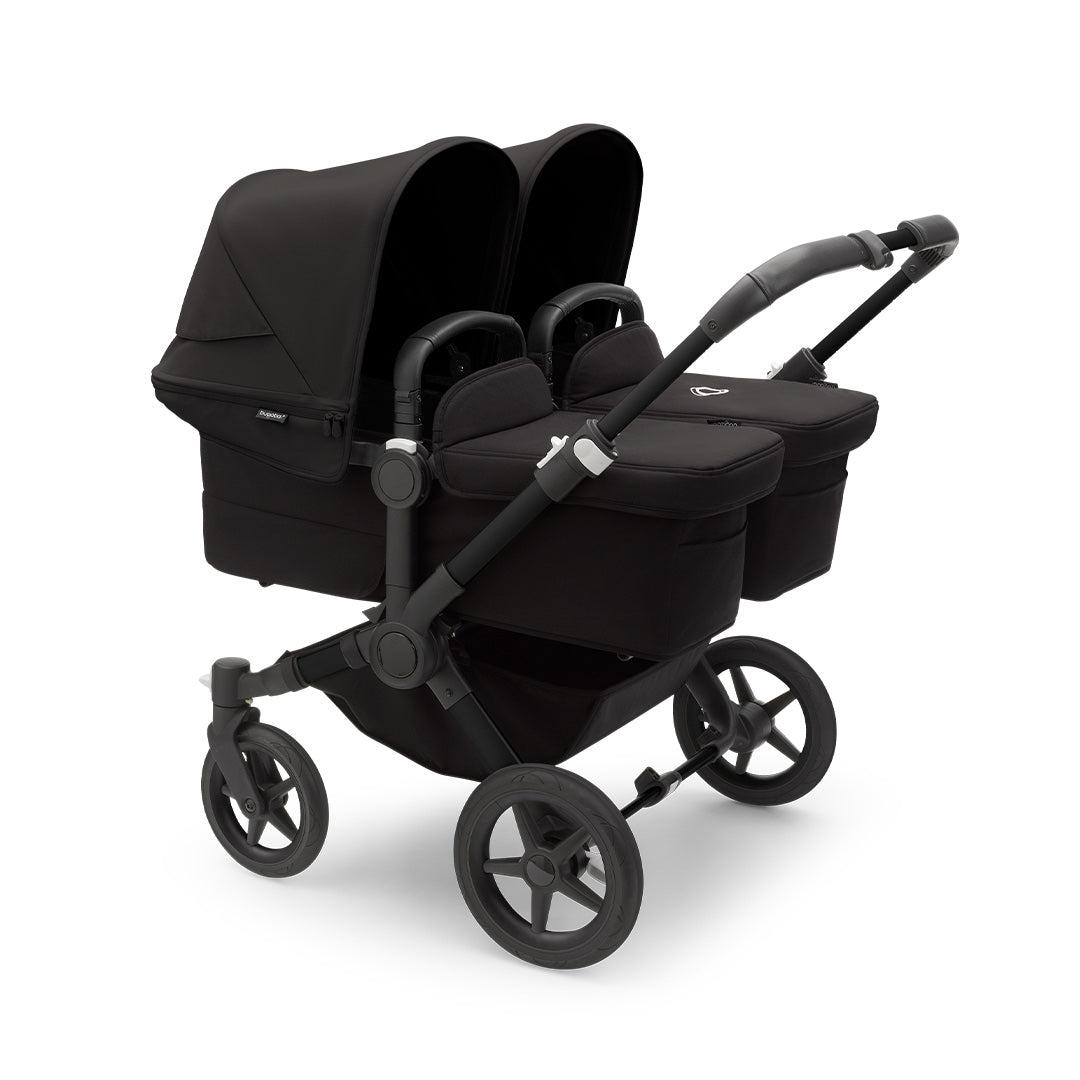 Bugaboo Donkey 5 Twin Pushchair - Black/Midnight Black-Strollers- | Natural Baby Shower