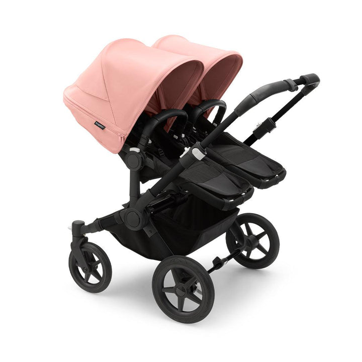 Bugaboo Donkey 5 Twin Pushchair - Black/Morning Pink-Strollers- | Natural Baby Shower