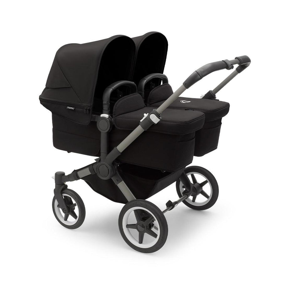 Bugaboo Donkey 5 Twin Pushchair - Graphite/Midnight Black-Strollers- | Natural Baby Shower