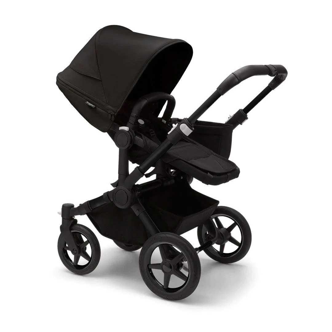 Bugaboo Donkey 5 Mono Turtle Travel System - Midnight Black (2022)-Travel Systems-1x Base- | Natural Baby Shower