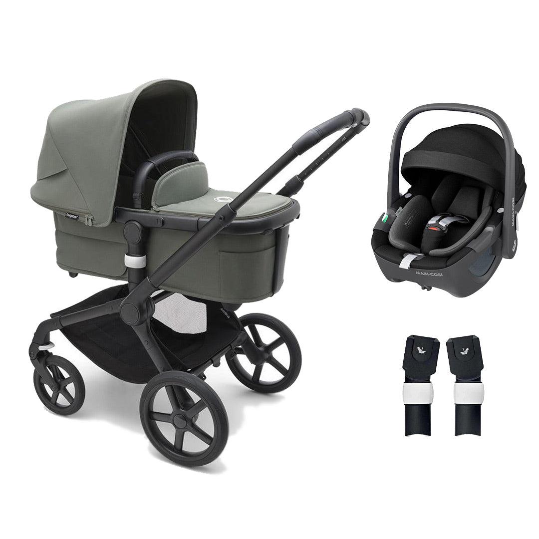 Bugaboo Fox 5 Complete Pushchair + Pebble 360/360 Pro Travel System - Forest Green-Travel Systems-Pebble 360 i-Size Car Seat-No Base | Natural Baby Shower