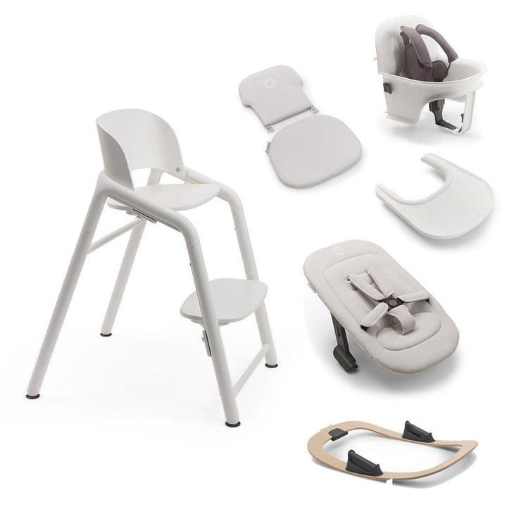 Bugaboo Giraffe Highchair Ultimate Bundle - White/White-Highchairs- | Natural Baby Shower