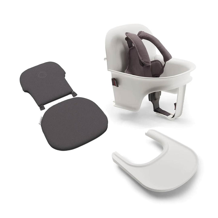 Bugaboo Giraffe Complete Baby Set - White-Highchair Accessories-Stormy Grey- | Natural Baby Shower