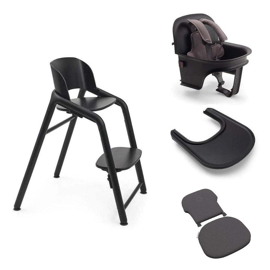 Bugaboo Giraffe Highchair Baby Bundle - Black/Black-Highchairs- | Natural Baby Shower