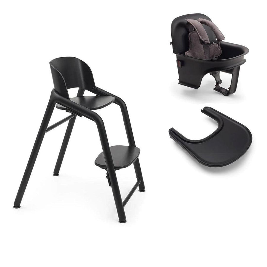 Bugaboo Giraffe Highchair + Complete Baby Set - Black/Black-Highchairs- | Natural Baby Shower