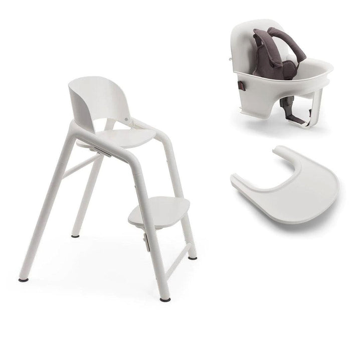 Bugaboo Giraffe Highchair + Complete Baby Set - White/White-Highchairs- | Natural Baby Shower