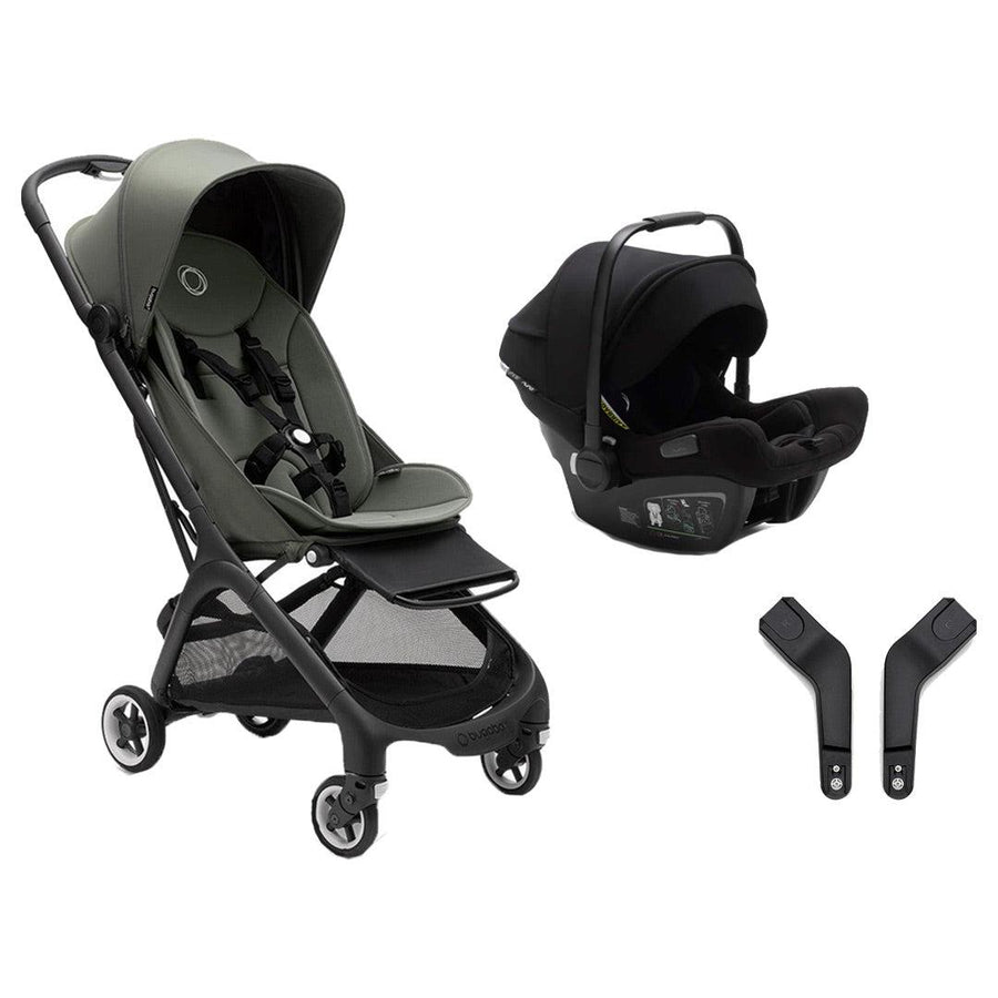 Bugaboo Butterfly + Turtle Bundle - Forest Green-Travel Systems-No Base- | Natural Baby Shower