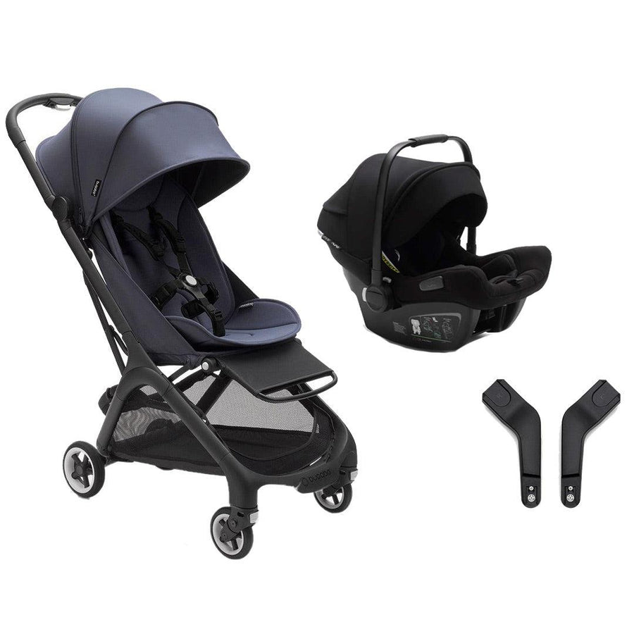 Bugaboo Butterfly + Turtle Bundle - Stormy Blue-Travel Systems-No Base- | Natural Baby Shower