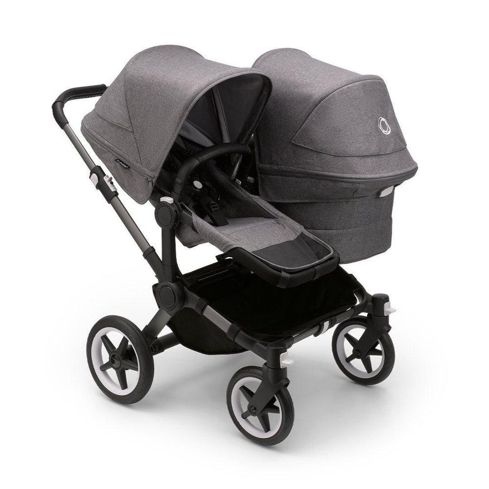 Bugaboo Donkey 5 Duo Extension Complete - Grey Melange-Stroller Seats- | Natural Baby Shower