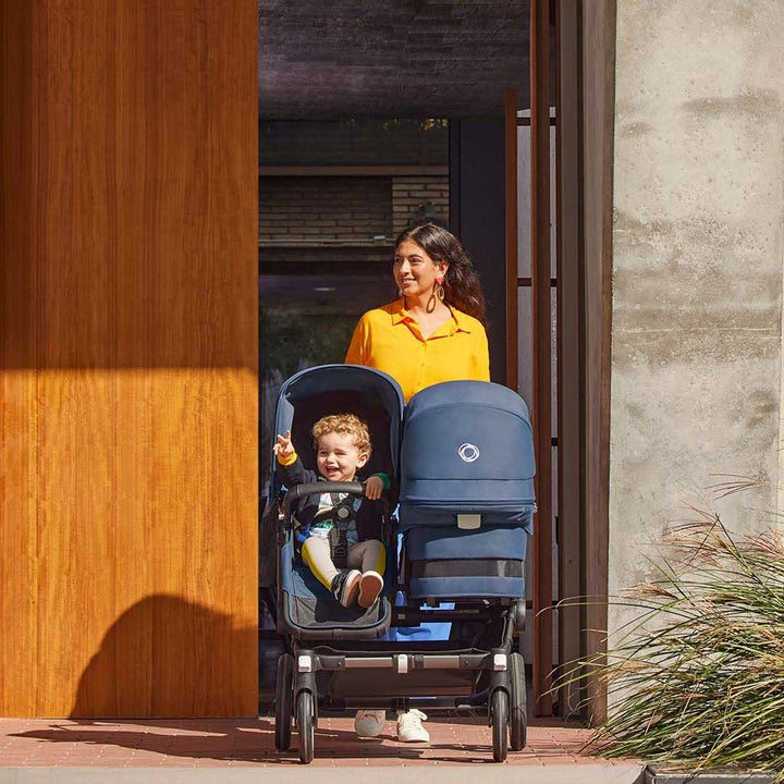 Bugaboo Donkey 5 Duo Extension Complete - Stormy Blue-Stroller Seats- | Natural Baby Shower