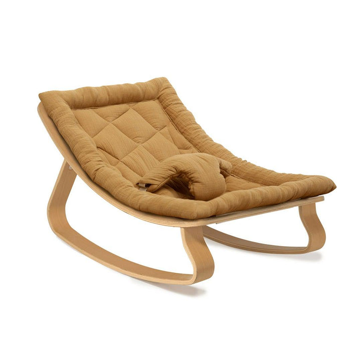 Charlie Crane LEVO Baby Rocker - Beech + Camel-Rockers- | Natural Baby Shower