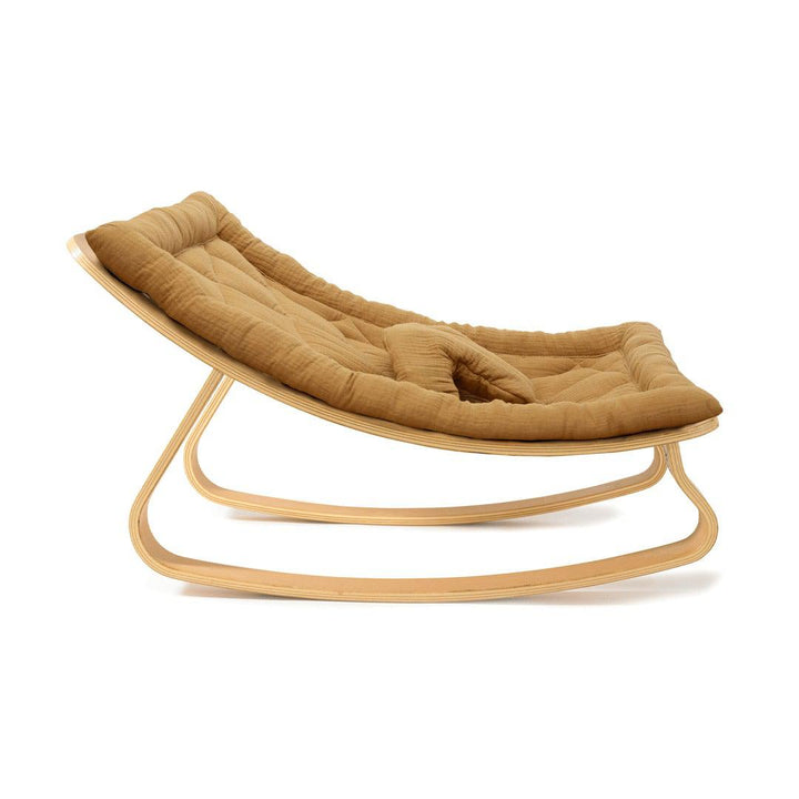 Charlie Crane LEVO Baby Rocker - Beech + Camel-Rockers- | Natural Baby Shower