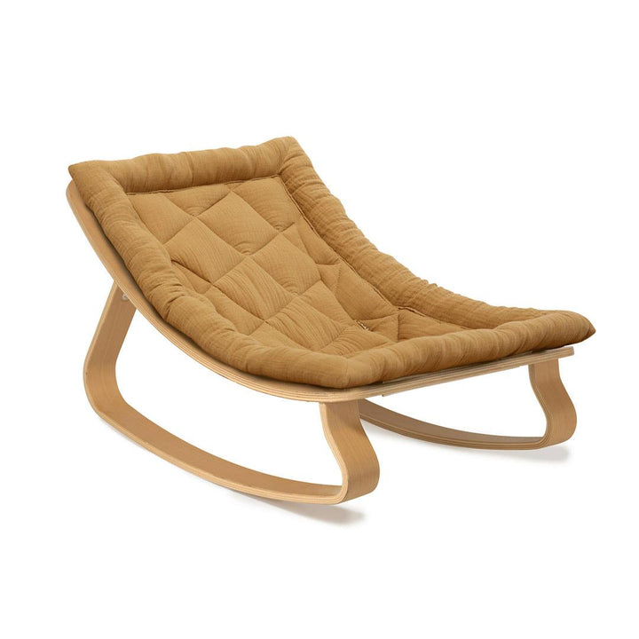 Charlie Crane LEVO Baby Rocker - Beech + Camel-Rockers- | Natural Baby Shower