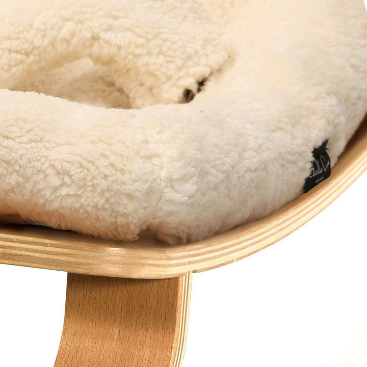 Charlie Crane LEVO Baby Rocker Cushion - Fur Milk-Baby Bouncer Cushions- | Natural Baby Shower