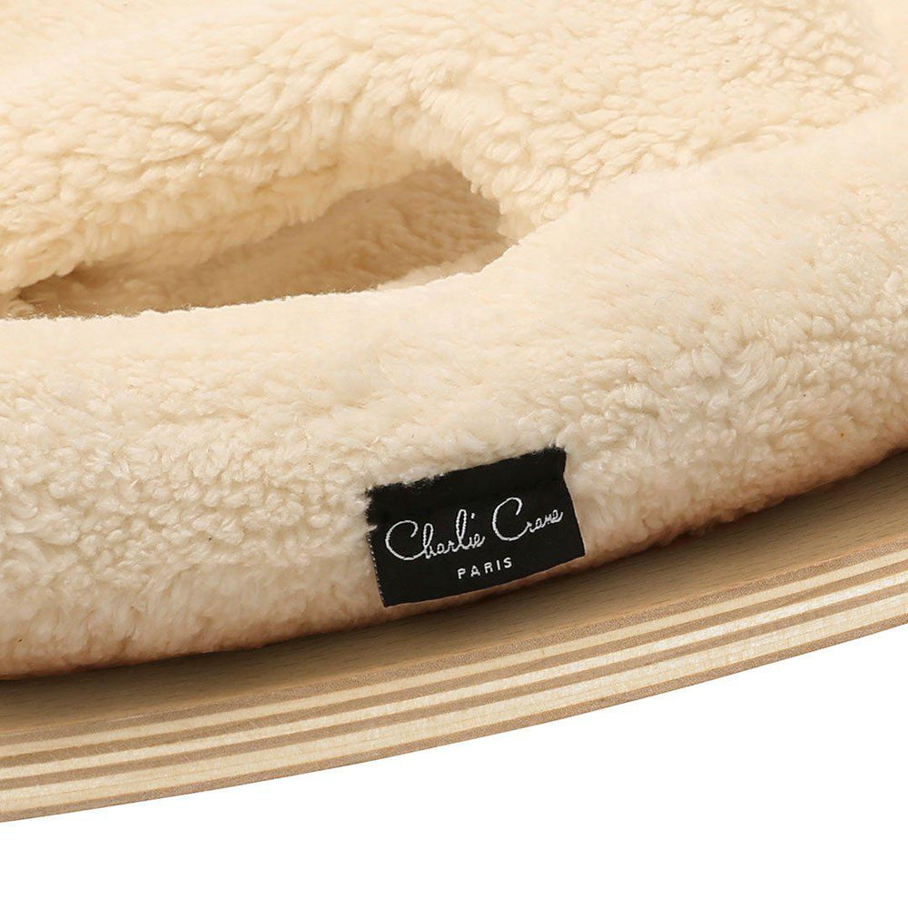 Charlie Crane LEVO Baby Rocker Cushion - Fur Milk-Baby Bouncer Cushions- | Natural Baby Shower
