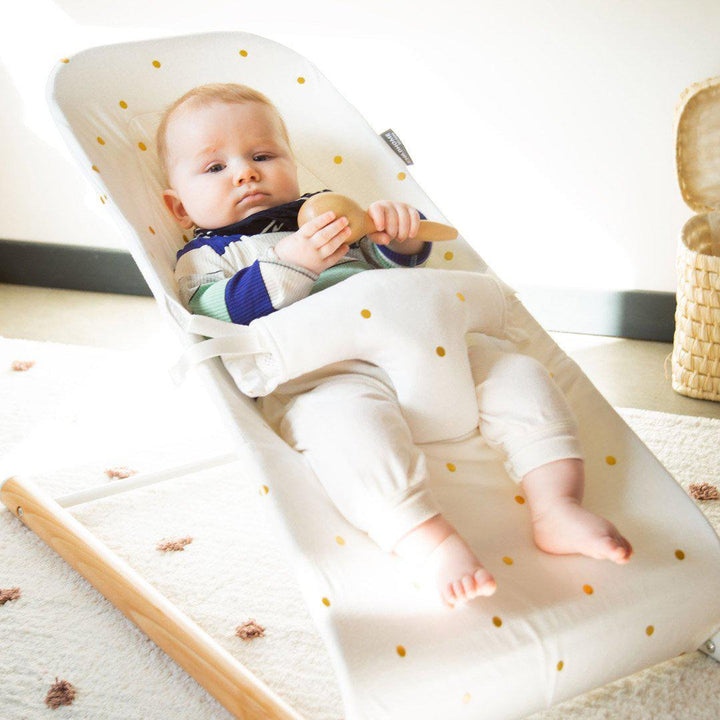 Childhome Evolux Bouncer Cover - Gold Dots-Baby Bouncer Seat Covers- | Natural Baby Shower