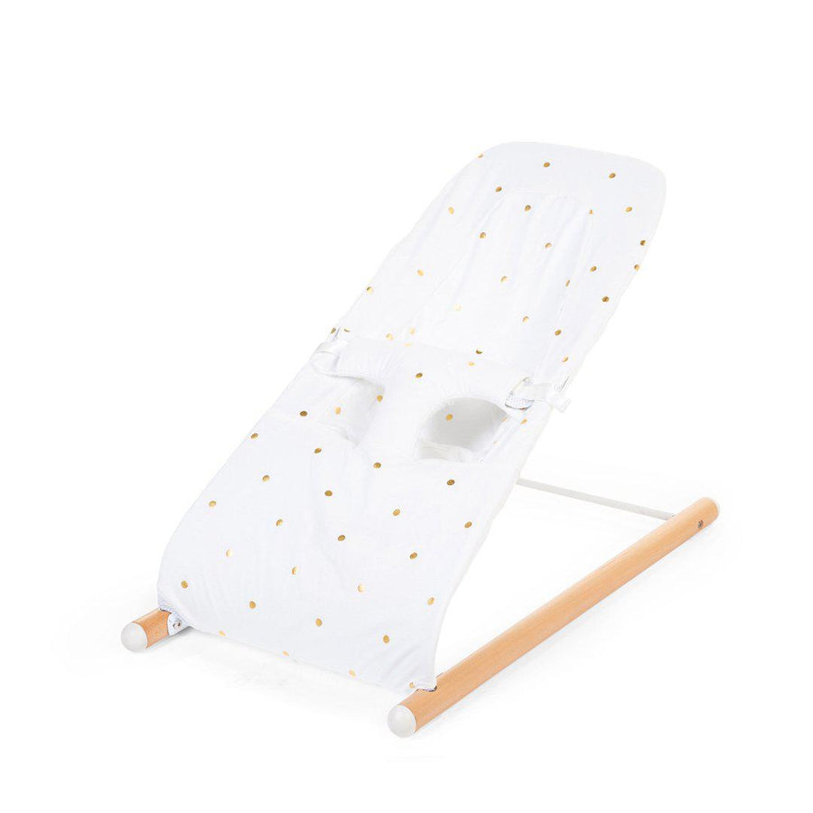 Outlet - Childhome Evolux Bouncer Cover - Gold Dots-Baby Bouncer Seat Covers- | Natural Baby Shower