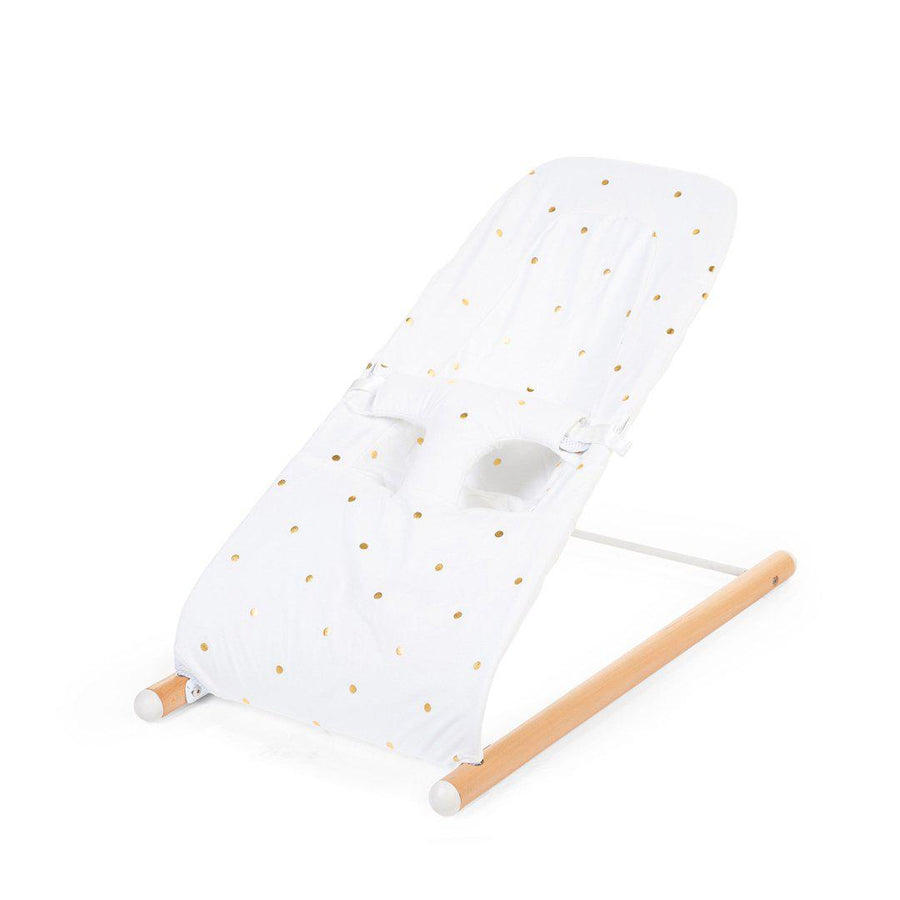 Childhome Evolux Bouncer Cover - Gold Dots-Baby Bouncer Seat Covers- | Natural Baby Shower