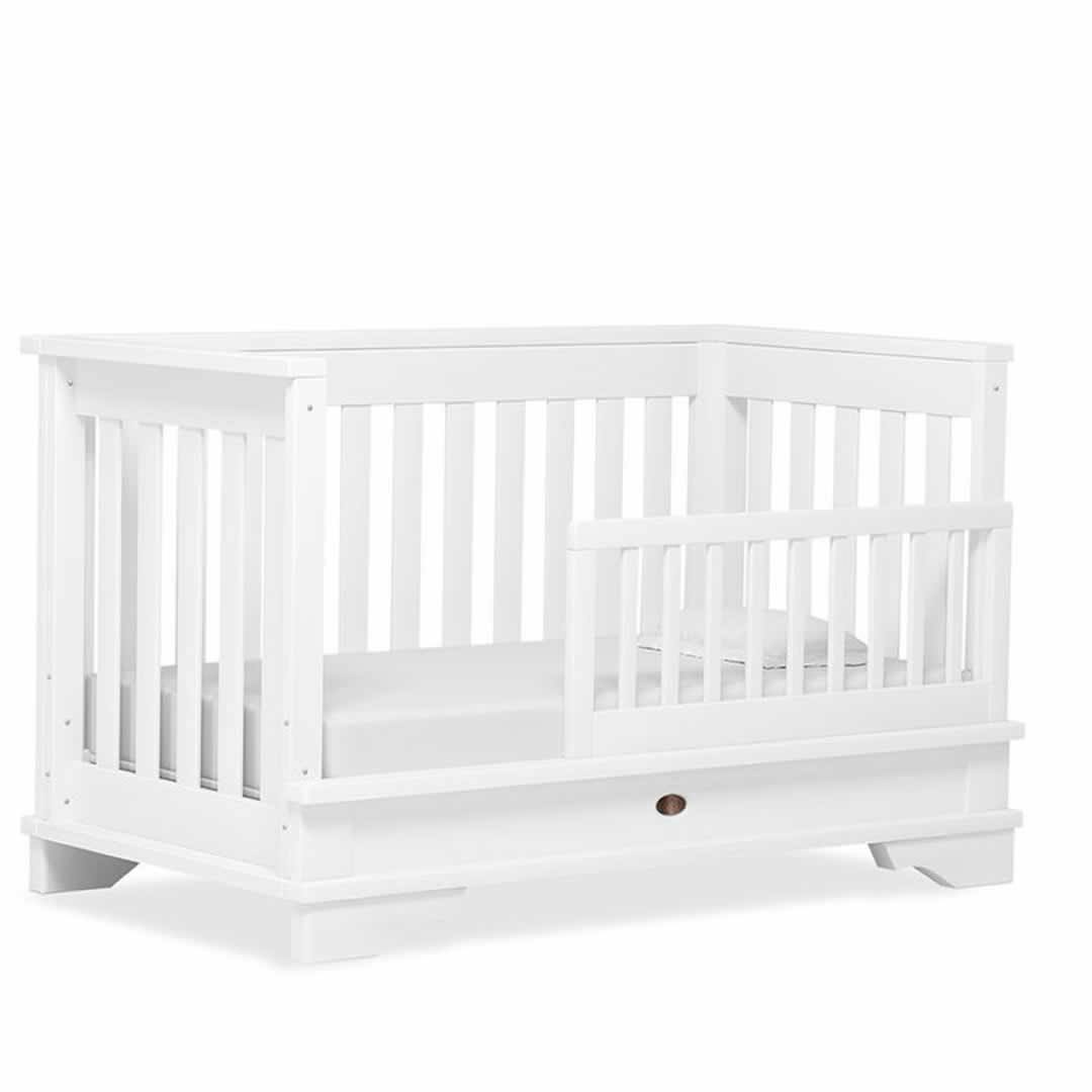 Boori Eton Convertible Plus Cot Bed - White-Cot Beds-White-No Mattress | Natural Baby Shower