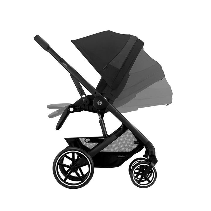 CYBEX Balios S Lux Essential Bundle - Moon Black-Stroller Bundles-Moon Black-SNOGGA Footmuff | Natural Baby Shower