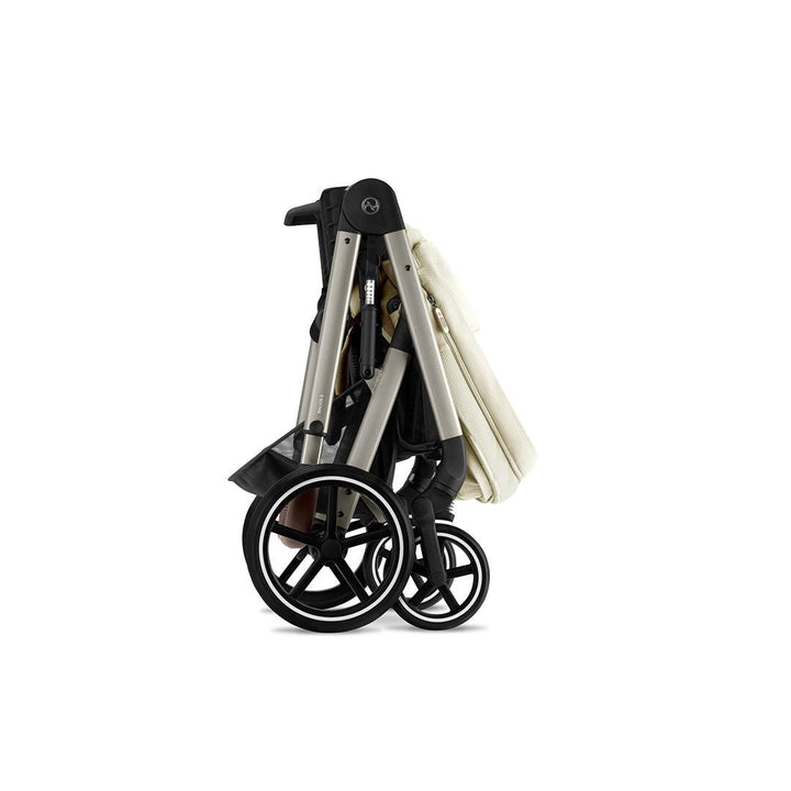 CYBEX Balios S Lux Essential Bundle - Seashell Beige-Stroller Bundles-Seashell Beige-SNOGGA Footmuff | Natural Baby Shower