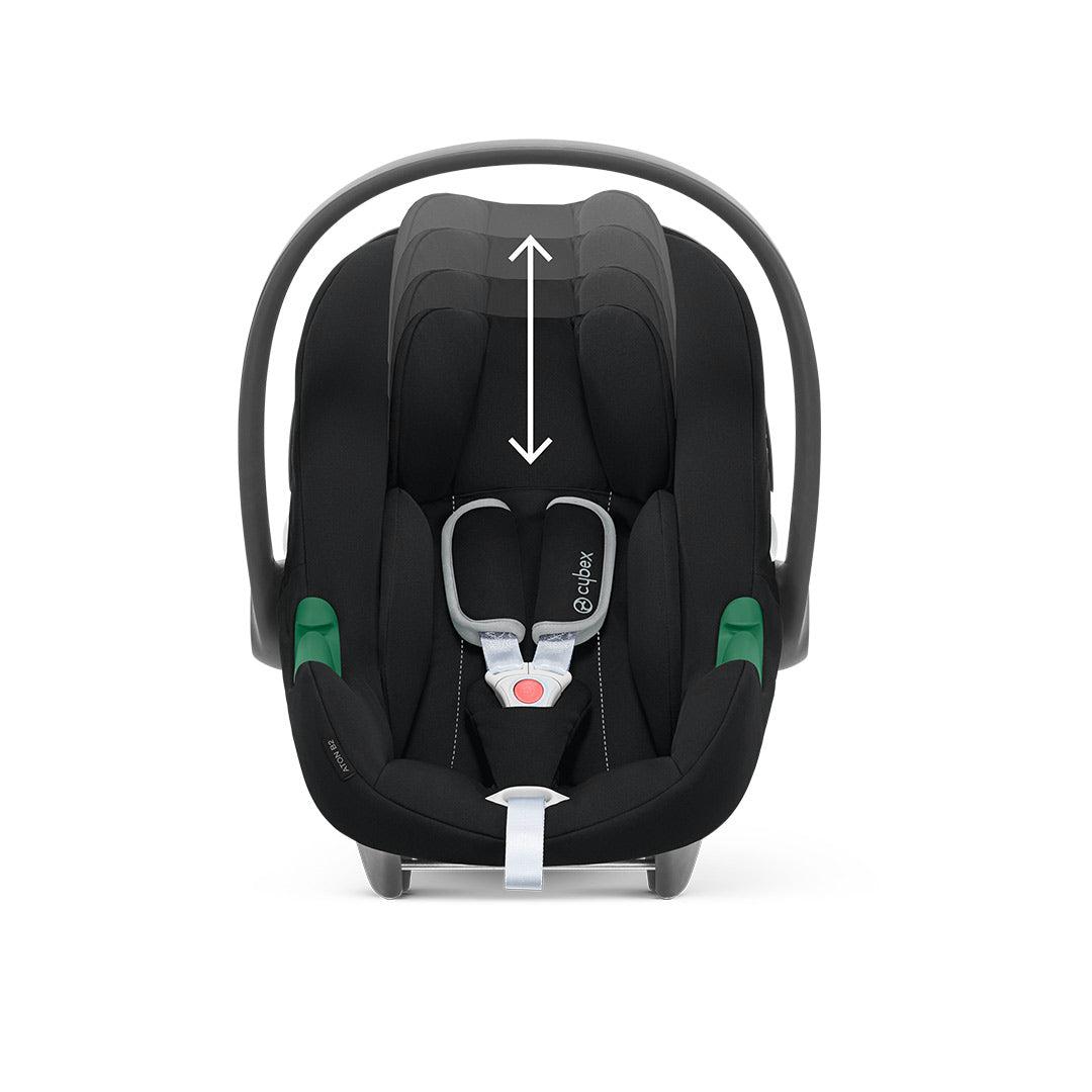 CYBEX Aton B2 i-Size Car Seat + Base One - Volcano Black-Car Seat Bundles- | Natural Baby Shower