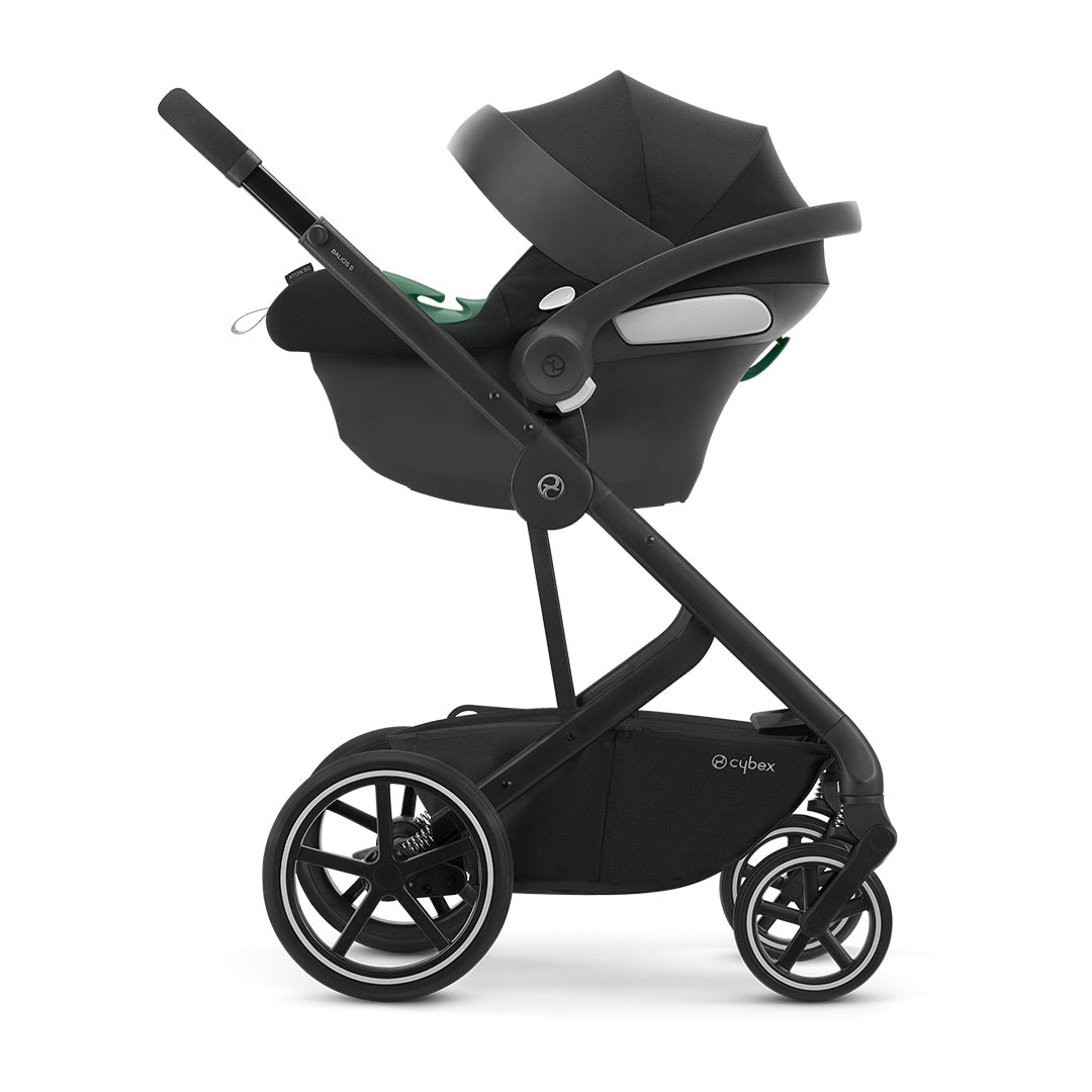 CYBEX Aton B2 i-Size Car Seat + Base One - Volcano Black-Car Seat Bundles- | Natural Baby Shower