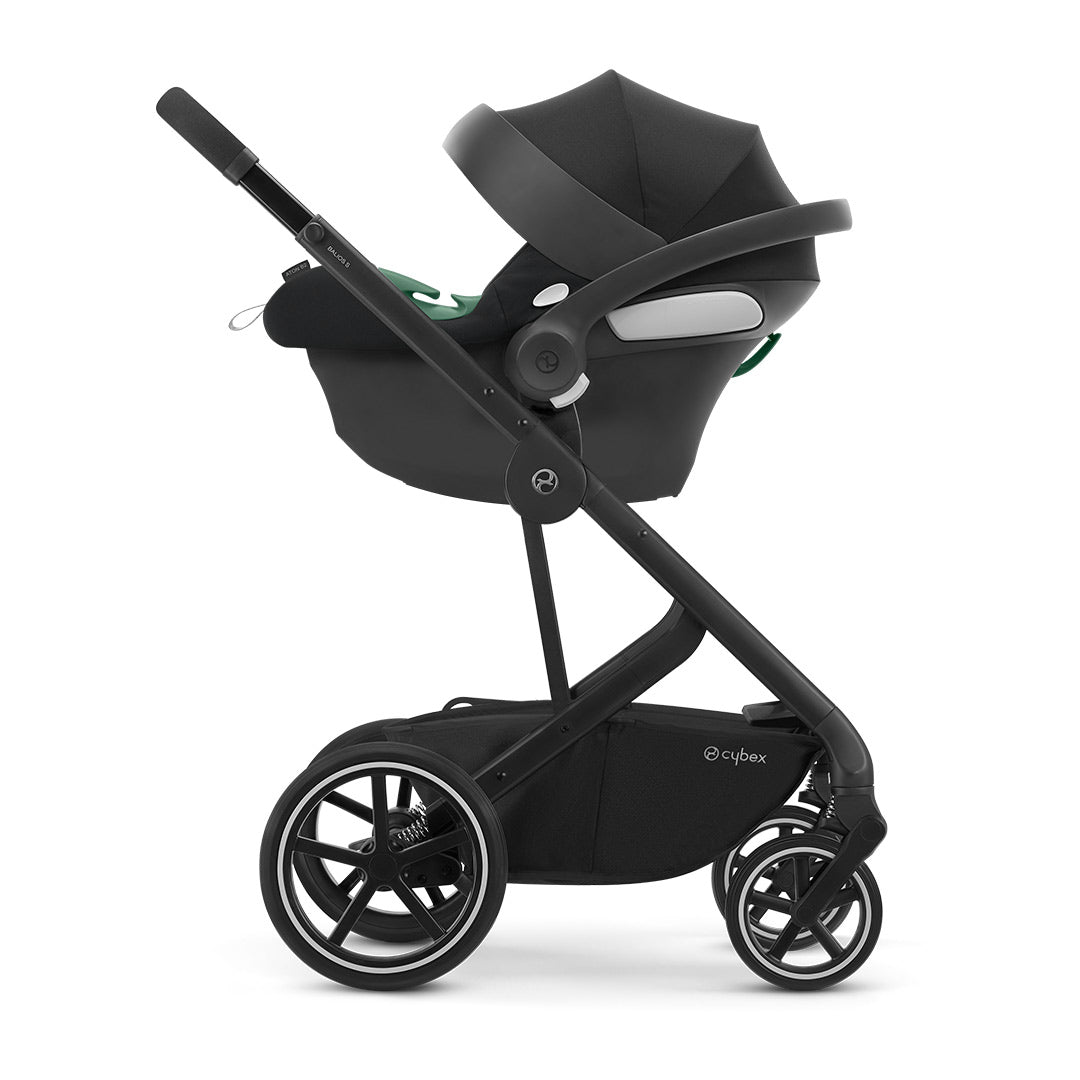 CYBEX Aton B2 i Size Car Seat Base One Volcano Black Natural Baby Shower