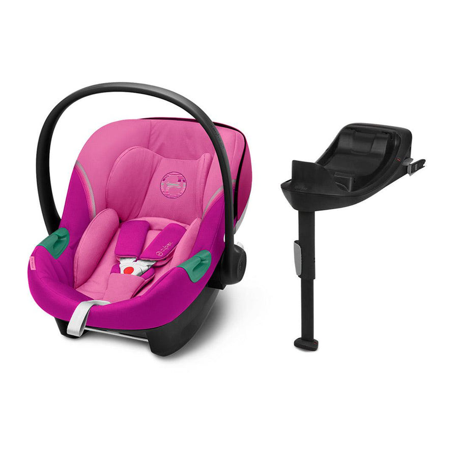 CYBEX Aton S2 i-Size Car Seat + Base - Magnolia Pink-Car Seat Bundles- | Natural Baby Shower