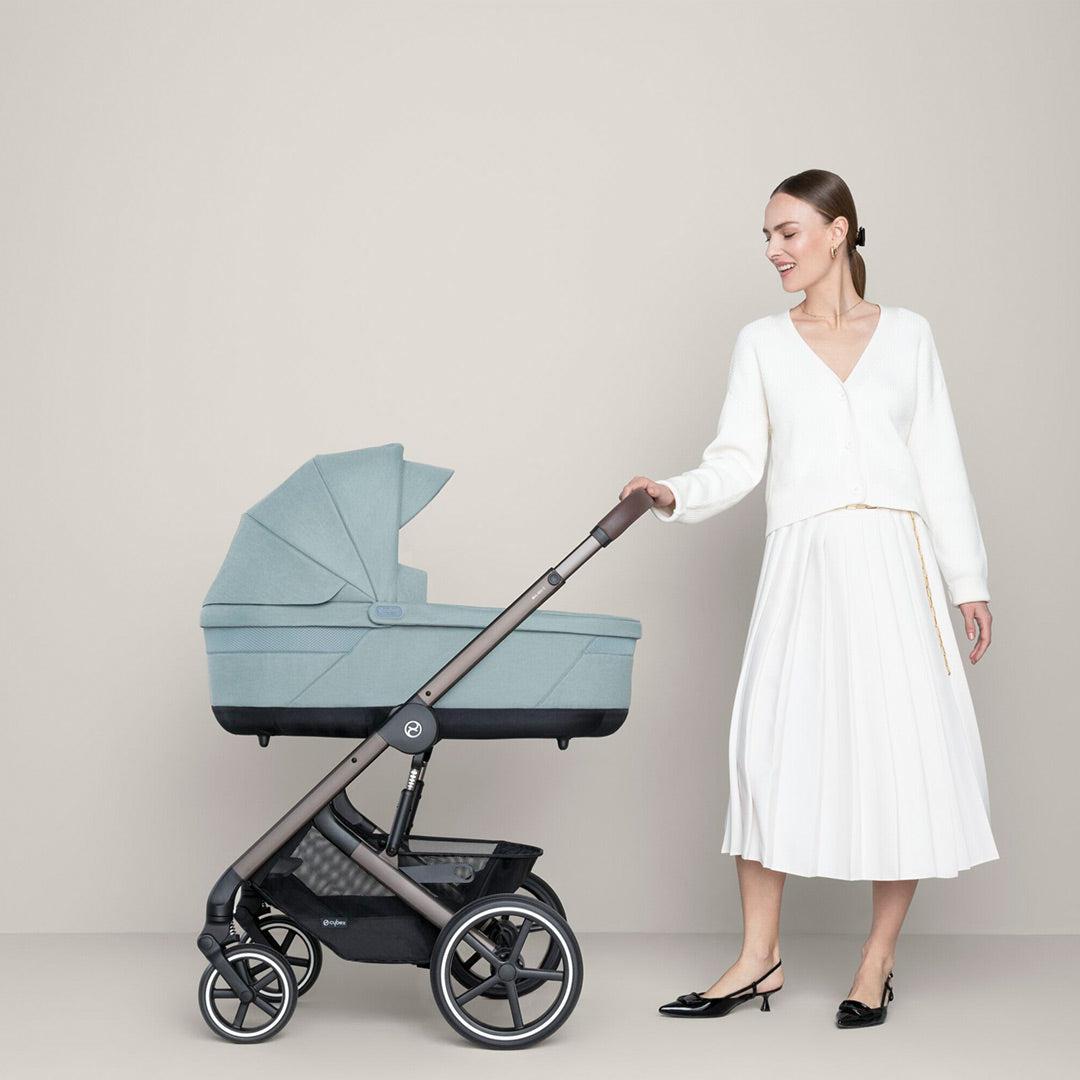 CYBEX Balios S Lux Essential Bundle - Lava Grey-Stroller Bundles-Lava Grey-SNOGGA Footmuff | Natural Baby Shower