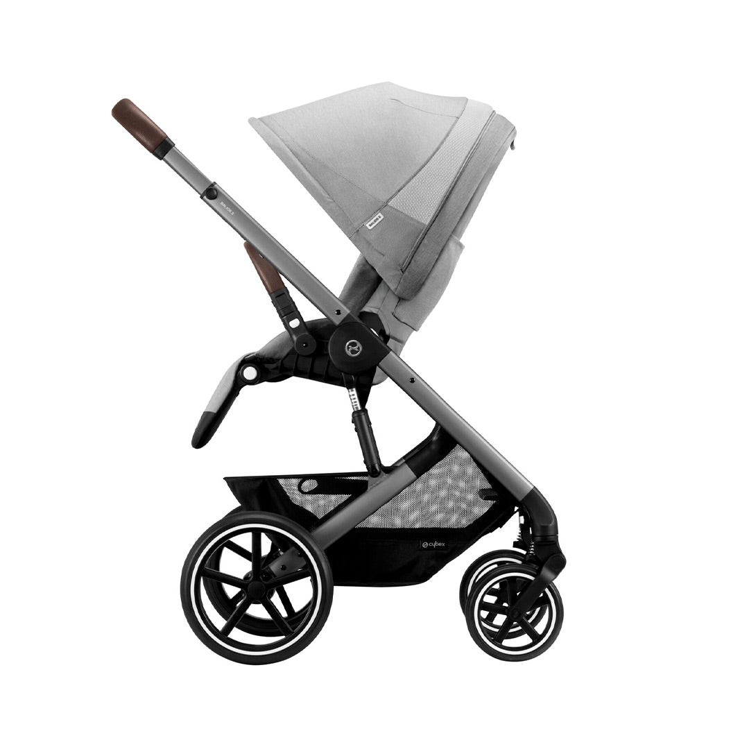 CYBEX Balios S Lux Pushchair - Lava Grey - Silver-Strollers-Lava Grey-Silver | Natural Baby Shower