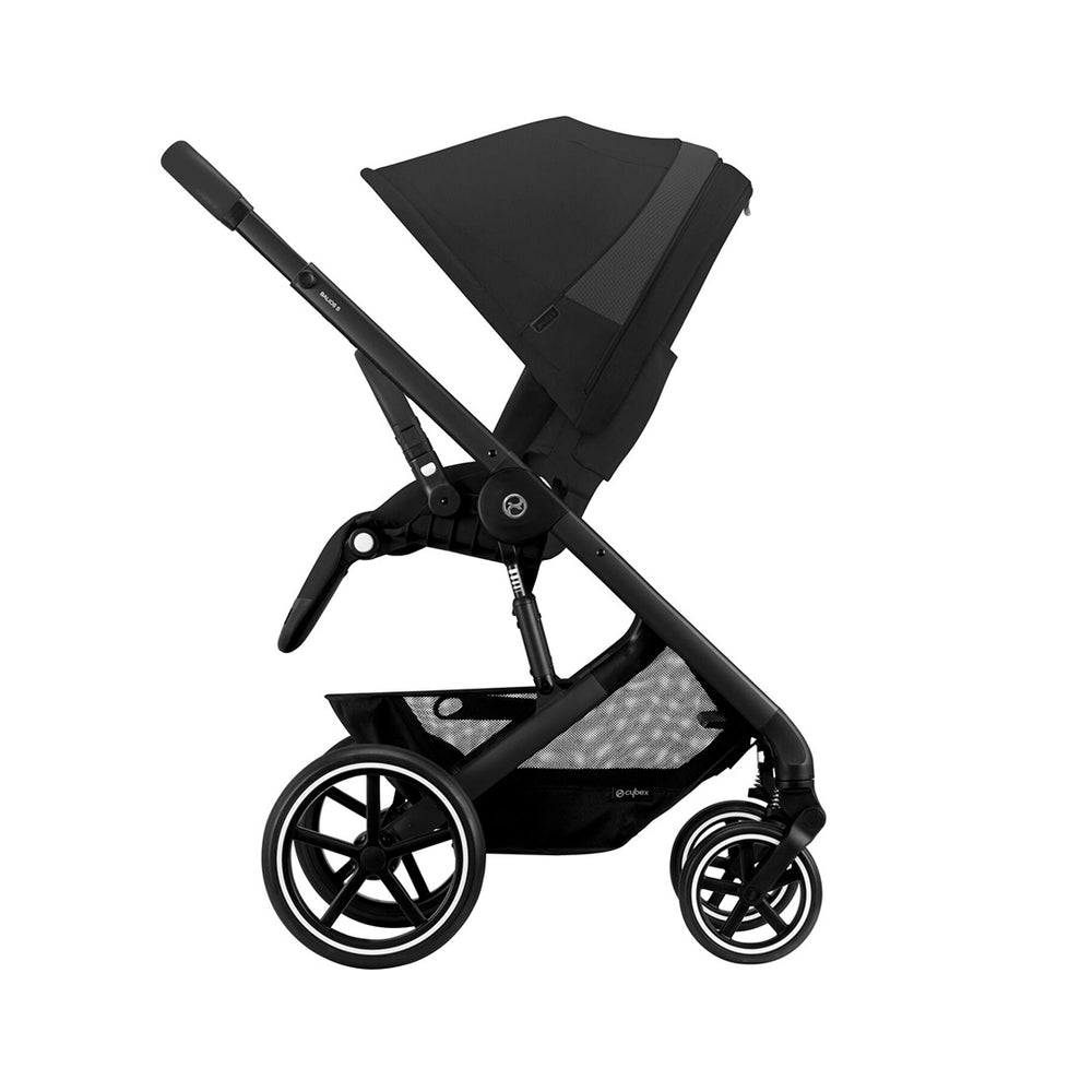 CYBEX Balios S Lux Pushchair - Moon Black - Black-Strollers-Moon Black-Black | Natural Baby Shower