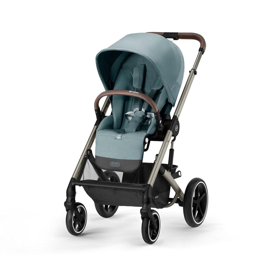 CYBEX Balios S Lux Pushchair - Sky Blue - Taupe-Strollers-Sky Blue-Taupe | Natural Baby Shower