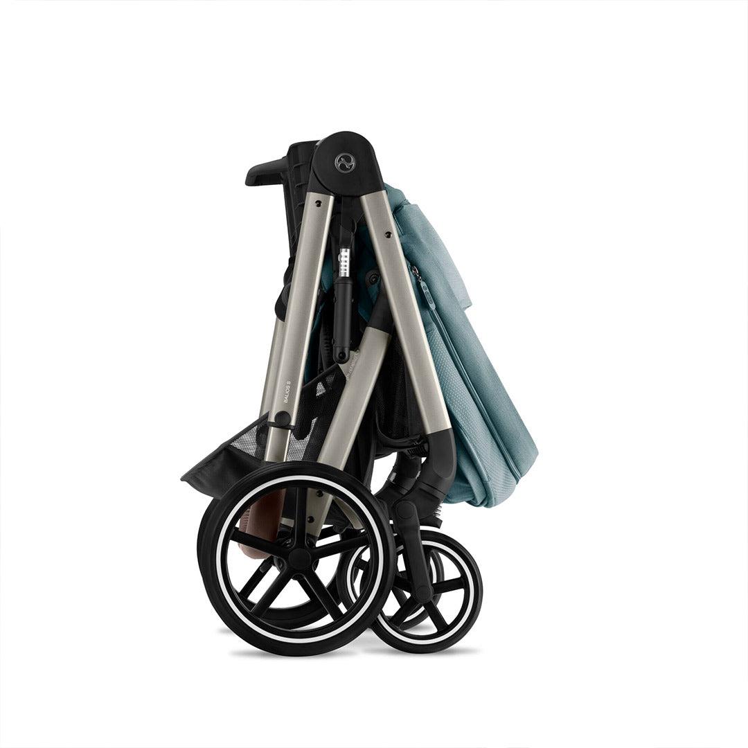 CYBEX Balios S Lux Pushchair - Sky Blue - Taupe-Strollers-Sky Blue-Taupe | Natural Baby Shower