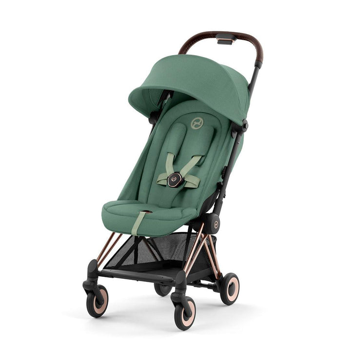 CYBEX Coya Compact Stroller - Leaf Green-Strollers-Leaf Green/Rose Gold- | Natural Baby Shower