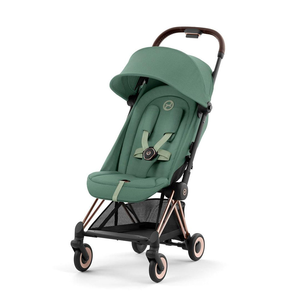 CYBEX Coya Compact Stroller - Leaf Green-Strollers-Leaf Green/Rose Gold- | Natural Baby Shower