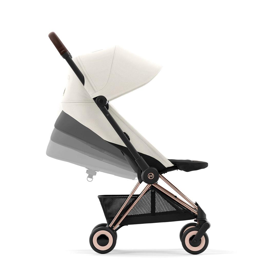 CYBEX Coya Compact Stroller - Off White-Strollers-Off White/Matt Black- | Natural Baby Shower