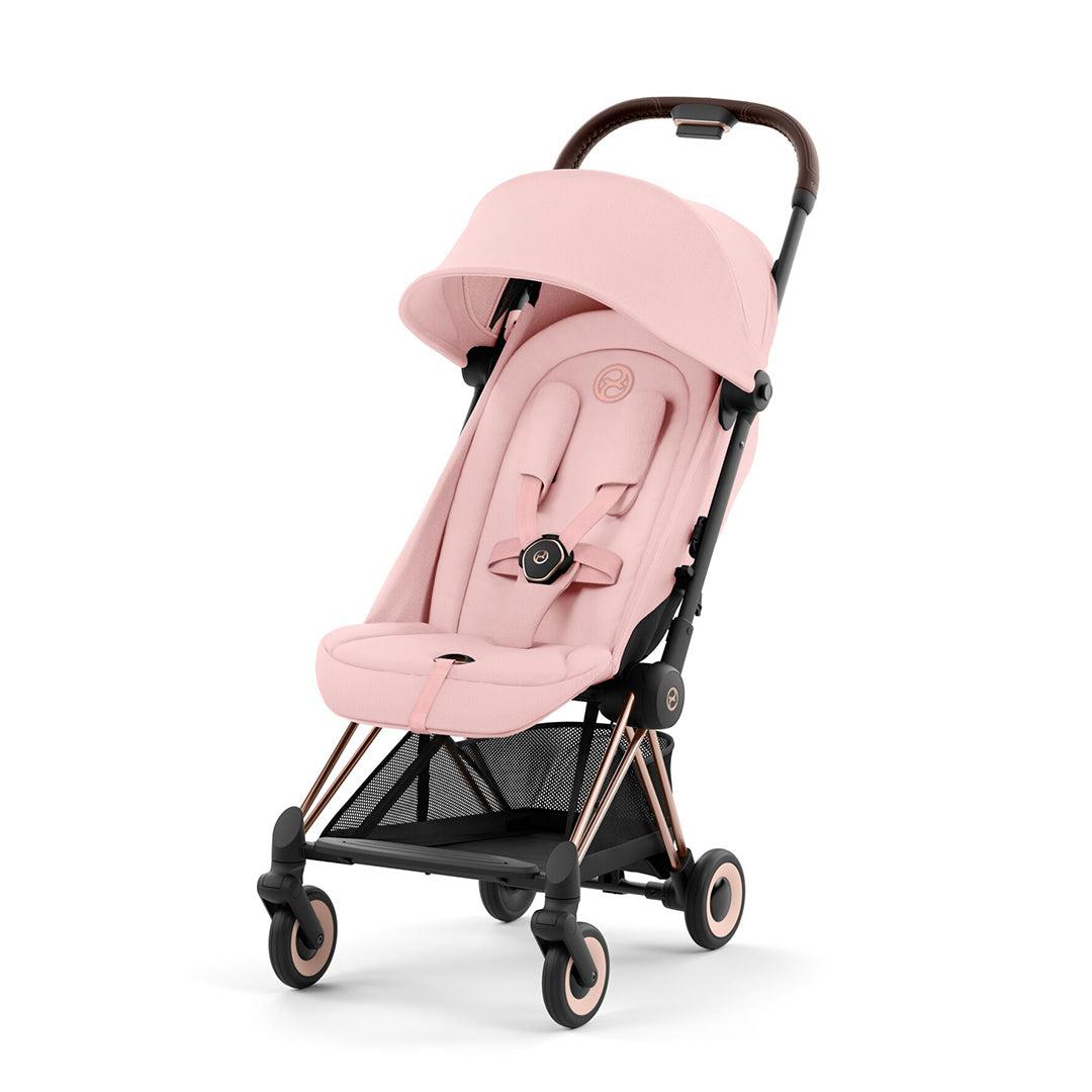 CYBEX Coya Compact Stroller - Peach Pink-Strollers-Peach Pink/Rose Gold- | Natural Baby Shower