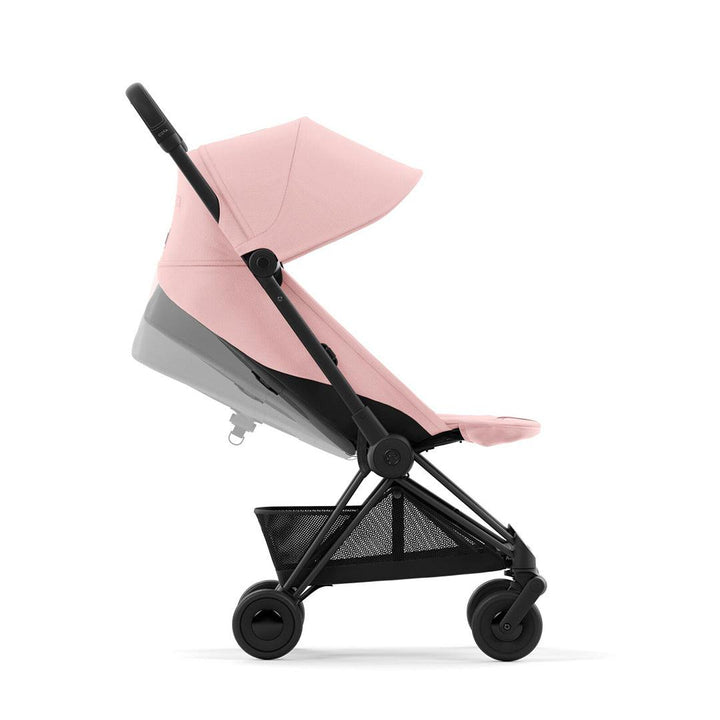 CYBEX Coya Compact Stroller - Peach Pink-Strollers-Peach Pink/Matt Black- | Natural Baby Shower