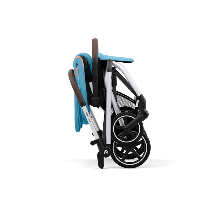 CYBEX Eezy S Twist+2 Pushchair - Silver/Beach Blue (2022)-Strollers- | Natural Baby Shower