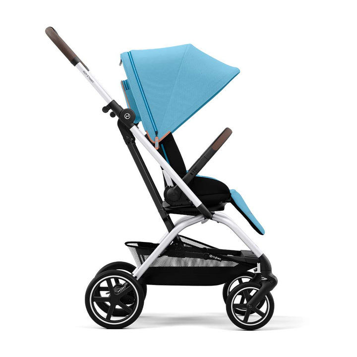 CYBEX Eezy S Twist+2 Pushchair - Silver/Beach Blue (2022)-Strollers- | Natural Baby Shower