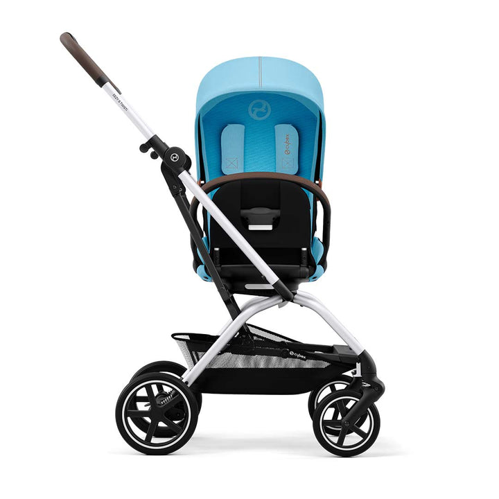 CYBEX Eezy S Twist+2 Pushchair - Silver/Beach Blue (2022)-Strollers- | Natural Baby Shower