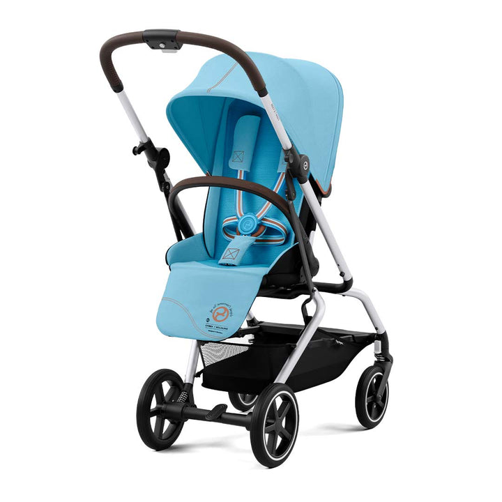 CYBEX Eezy S Twist+2 Pushchair - Silver/Beach Blue (2022)-Strollers- | Natural Baby Shower
