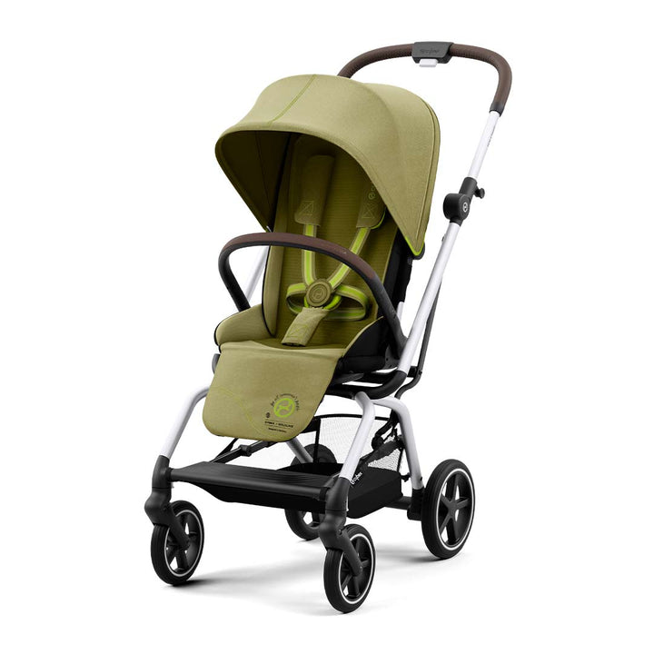 CYBEX Eezy S Twist+2 Pushchair - Silver/Nature Green (2022)-Strollers- | Natural Baby Shower