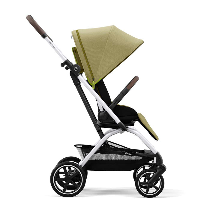 CYBEX Eezy S Twist+2 Pushchair - Silver/Nature Green (2022)-Strollers- | Natural Baby Shower