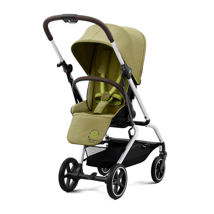 CYBEX Eezy S Twist+2 Pushchair - Silver/Nature Green (2022)-Strollers- | Natural Baby Shower