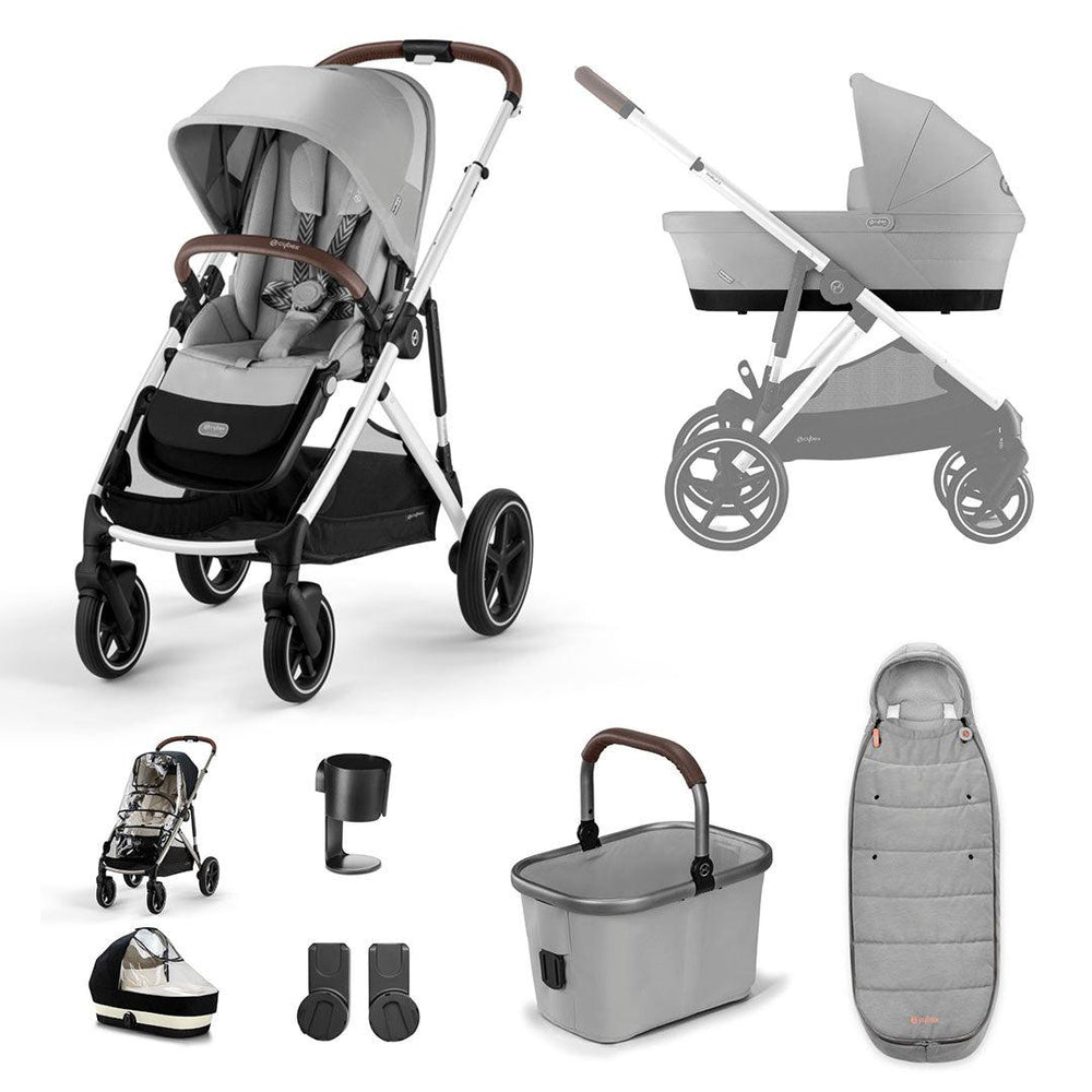 CYBEX Gazelle S Essential Bundle - Lava Grey-Stroller Bundles-CYBEX Gold Footmuff- | Natural Baby Shower