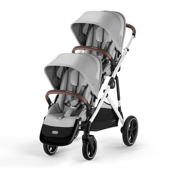 CYBEX Gazelle S Twin Pushchair - Lava Grey-Strollers-Lava Grey-Without Carrycot | Natural Baby Shower