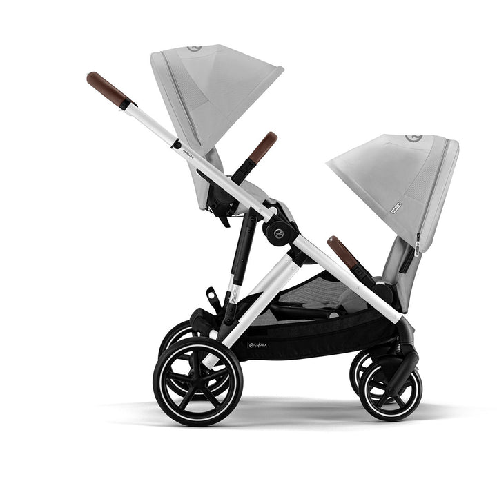 CYBEX Gazelle S Twin Pushchair - Lava Grey-Strollers-Lava Grey-Without Carrycot | Natural Baby Shower